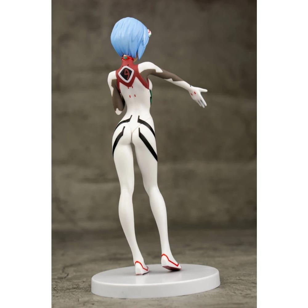 Anime NEON GENESIS EVANGELION Ayanami Rei Theatrical Version White Battle Suit Short Hair Reaching Out Model Toy Action Figure