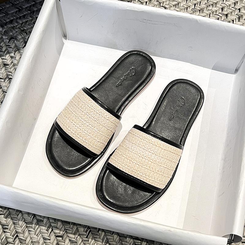 

Новая универсальная модная обувь высокого качества, стильные тапочки на плоской подошве, просто необходимы для повседневного кемпинга на пляже. 39 чёрный