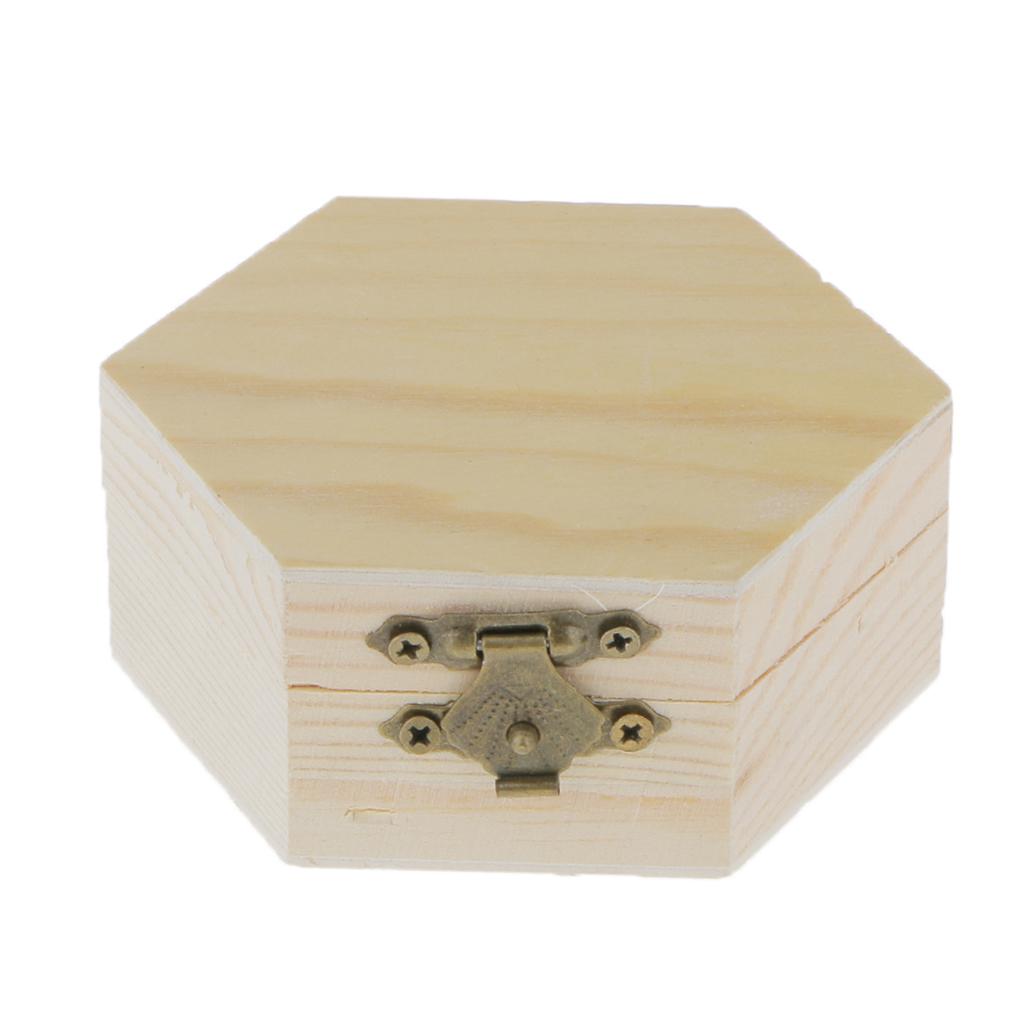 GNIEMCKIN 10 Pack Wooden Box, Unfinished Unpainted Wood Boxes For Crafts Diy Projects And Jewelry Storage 47x47x315 Inch