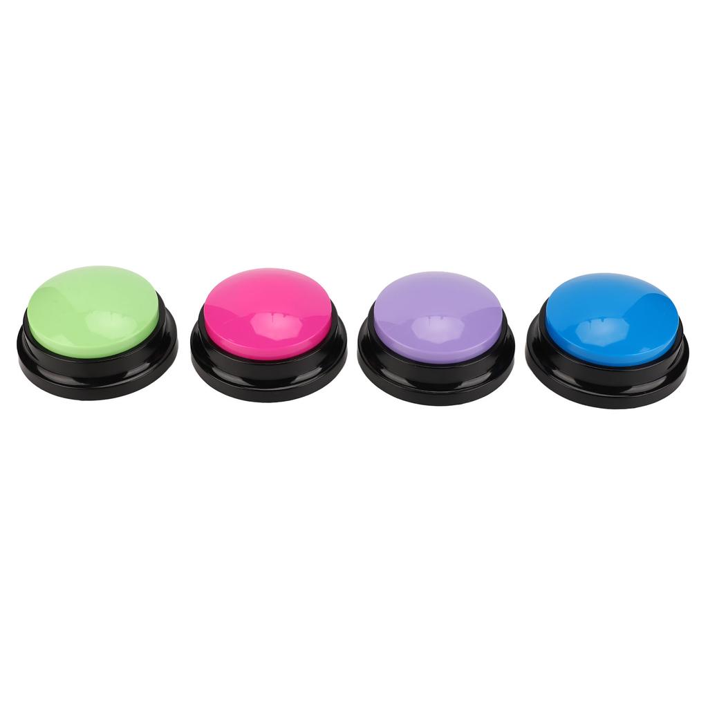 4pcs Record Talking Button Multifunctional 30S Dog Communication Buttons for Dogs Cats Pets