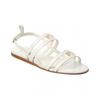 Ferragamo Typa Leather Sandal White