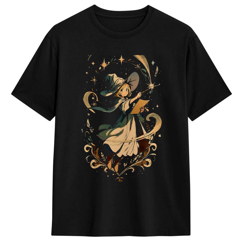 Witch Hats Ateliers 100 Cotton T Shirt For Adult Summer Y2k Basic Tshirts O Neck Trendy Cool Tee Shirt Oversized Casual Tops