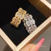 Womens Elegant Zirconia Jewelry With Gold Or Silver Finish For Party Wear