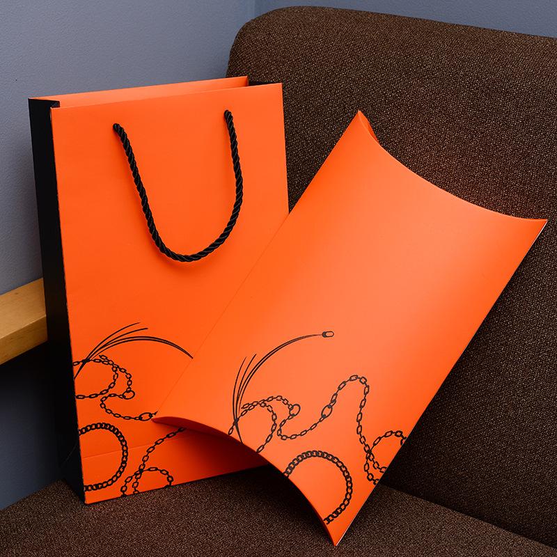 Festive Red Silk Scarf & Shawl Gift Box Set - Elegant Top & Bottom Packaging for Travel