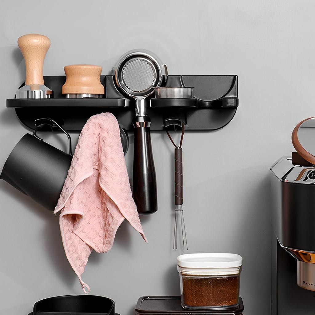 58mm Wandhalterung Kaffeeset Lagerregal Puching Kostenloser Espresso Kaffee Siebträgerhalter Coffeeware Werkzeug Organizer Zubehör