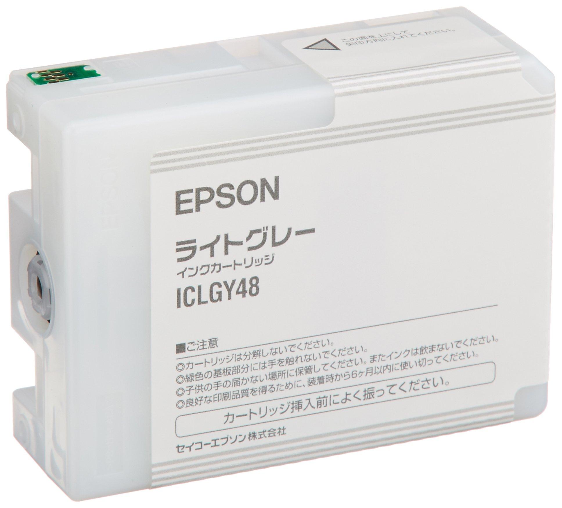 

Seiko Epson Ink Light ICLGY48 Cartridge, Gray, 80ml,