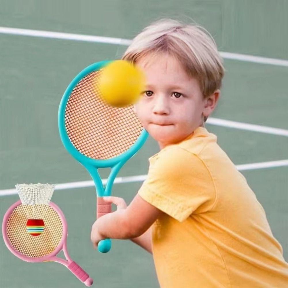 Comfortable Handle Badminton Rackets Set Portable Anti-slip Badminton Children’s Toys Tennis Balls Easy To Grip Tennis Play Set