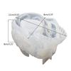 Skull Candle Holder Silicone Mould 3D Large Skull Shape Mold for Home Decor
