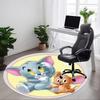 1pc Tom and Jerry Chair Carpet for Office Non-Slip, Indoor Non-Slip Washable Carpet, Non-Shedding Mat For Office Yy251030014