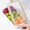 Removable Divider Lunch Storage Container ABS Airtight Kitchen Organizer  For Picnics