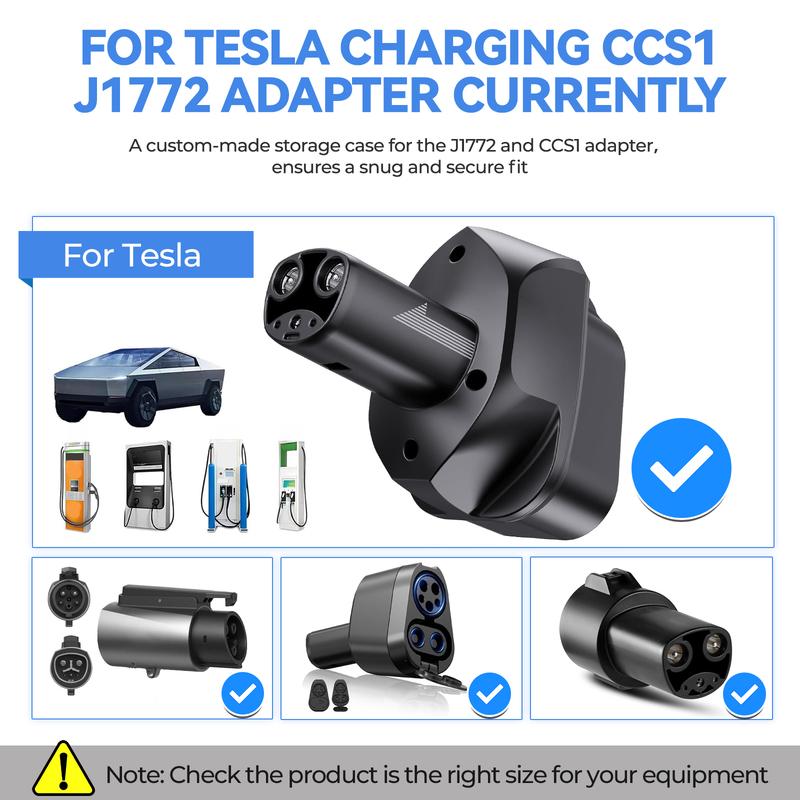 Adapter Case for Tesla CCS1 J1772 to NACS EVA Charger Protective Organizer Portable Travel Bag Electric Car Charging Accessories