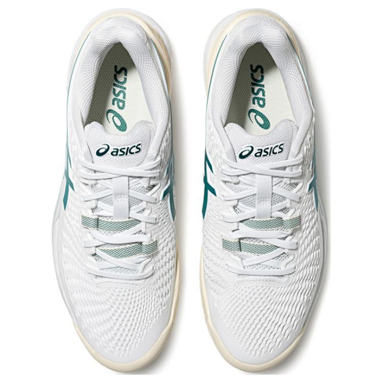Asics Gel Resolution 9 White Pitch Green - 1041A435-101