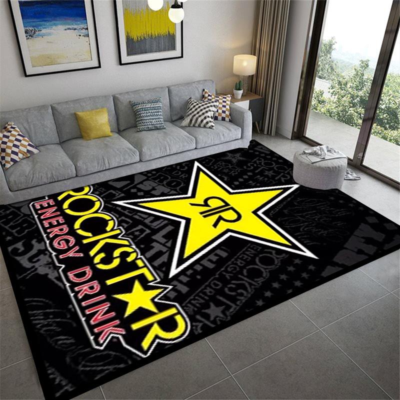 2025 New Rockstar Energy Carpet Rug for Living Room Bedroom Home Sofa Decoration,Kids play Non-slip Floor Mat133