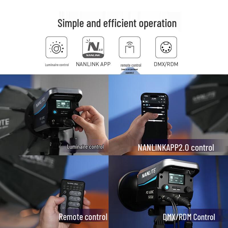 NANLITE FC-120C 120W Full-Color Portable Video Light