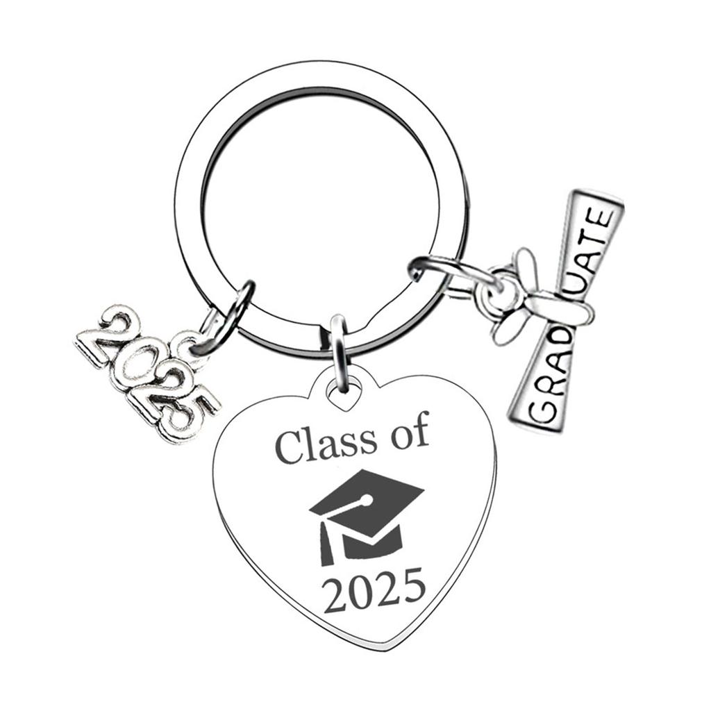Dárky k promoci 2025, klíčenka na klíče z nerezové oceli, textura nerezové oceli, ideální pro chlapce a dívky