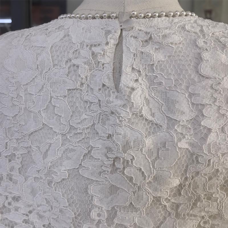 Sweet Pink & Purple Lace Hollow Top - New Spring/Summer European & American Style for Women