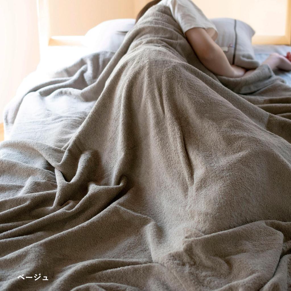 Transparan Imabari Couverture Towel 140 x 190 Made in Cotton Blanket, Single, Approx. cm, Japan, 100% (Beige)