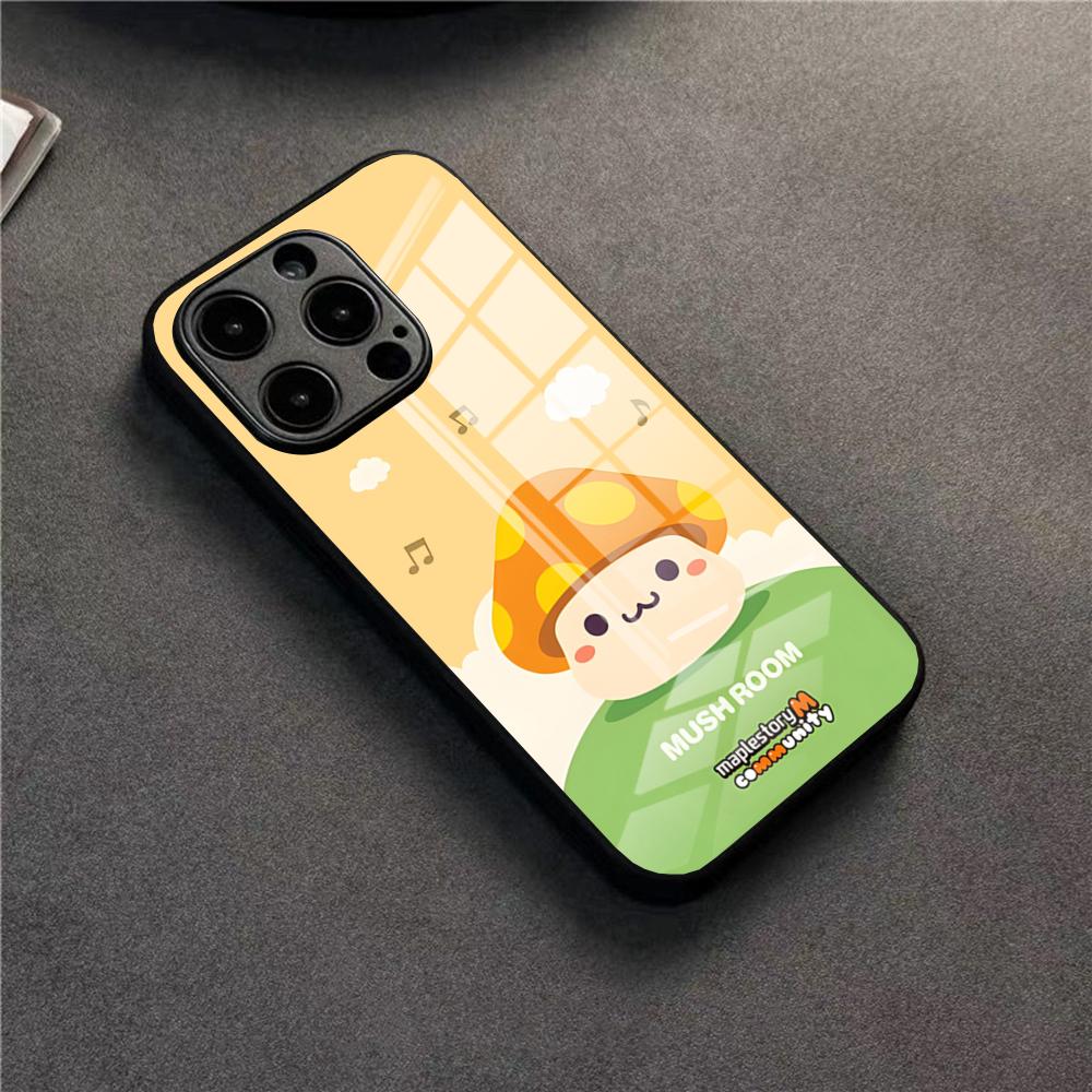 

MapleStory Phone Case For 17 Pro Max IPhone 16 Pro 14 12 11 13 Mini X XR XS 15 Plus SE Glass Cover iPhone15 Pro