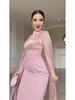 2025 Spring Elegant Long-Sleeve Silky Dress