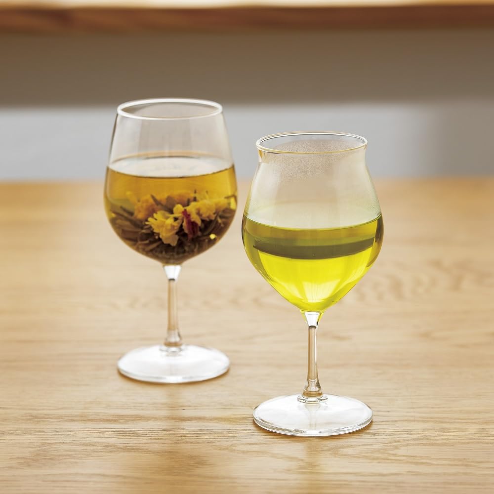 Hario Flavor Full Capacity Coffee Heat-Resistant Glass, Tulip, 300ml, Transparent, Glass, Goblet, HFG-300-C