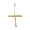 Swinging Parrot Wooden Swing Non-slip Bird Cage Gnawing Toys Bird Standing Perch  Cage Decoration