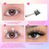 Natural Soft Segmented DIY Cluster Lashes - Large Volume Set, Synthetic Fiber for Effortless Individual Application