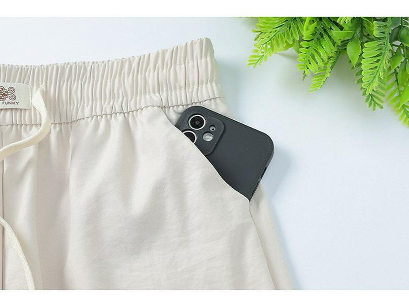 Dámské letní kalhoty s vysokým pasem a rovnými nohavicemi 2025 - Volné, tenké, ležérní pro mámy středního a staršího věku