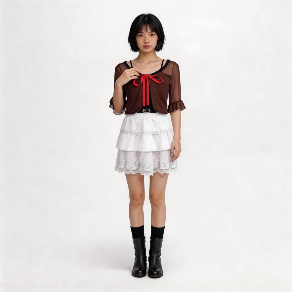 Zero Amakura Mio Cosplay Costume For Game Anime Role Play With Polyester Fabric For Halloween Events