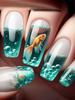Ongle Brun , Mode Européen Et Américain , Extensions d'Ongles Portables, Ongles Prêts À Porter Et Amovibles. 2ml