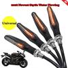 2Pcs/1pc Universal Flowing Motorcycle Motorbike 12 LED Turn Signal Indicator Light Amber