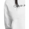 Calvin Klein Logo Embroidered Hooded Sweatshirt Women Tops White 40WH106-YAA