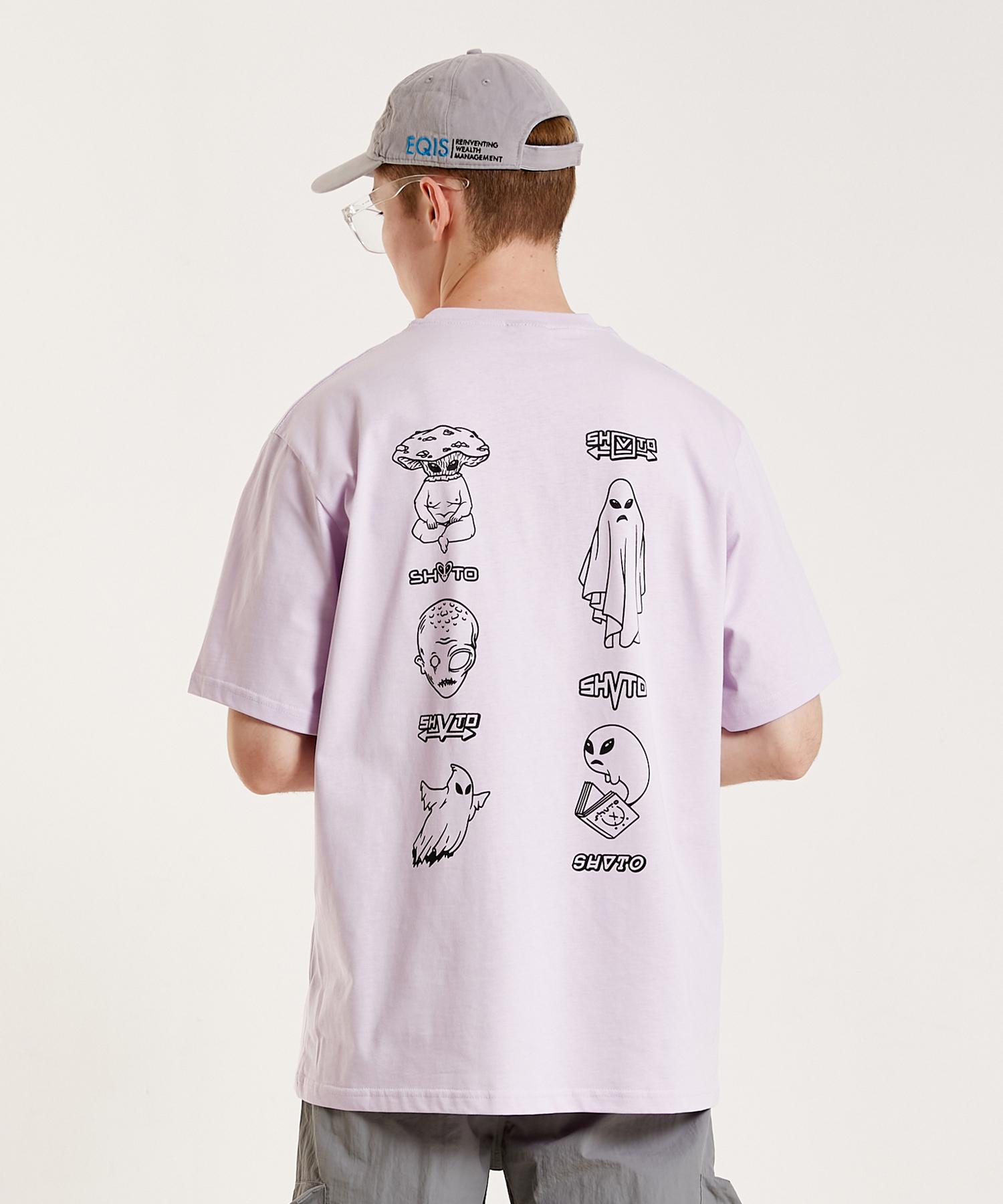 Розовая футболка Shubto Space Ghost Pink/Free Size
