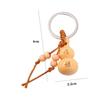 Bag Pendant Wishful Car Key Ring Keychain Peach Wood Keyring Chinese Traditional Good Luck Gourd