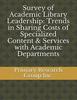Survey of Academic Library Leadership: Trends In Sharing Costs of Specialized Content & Services with Academic Departments