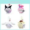 Adorable Plush Toy Gift Cute Round Kuromi Melody Cinnamoroll Pudding Bear