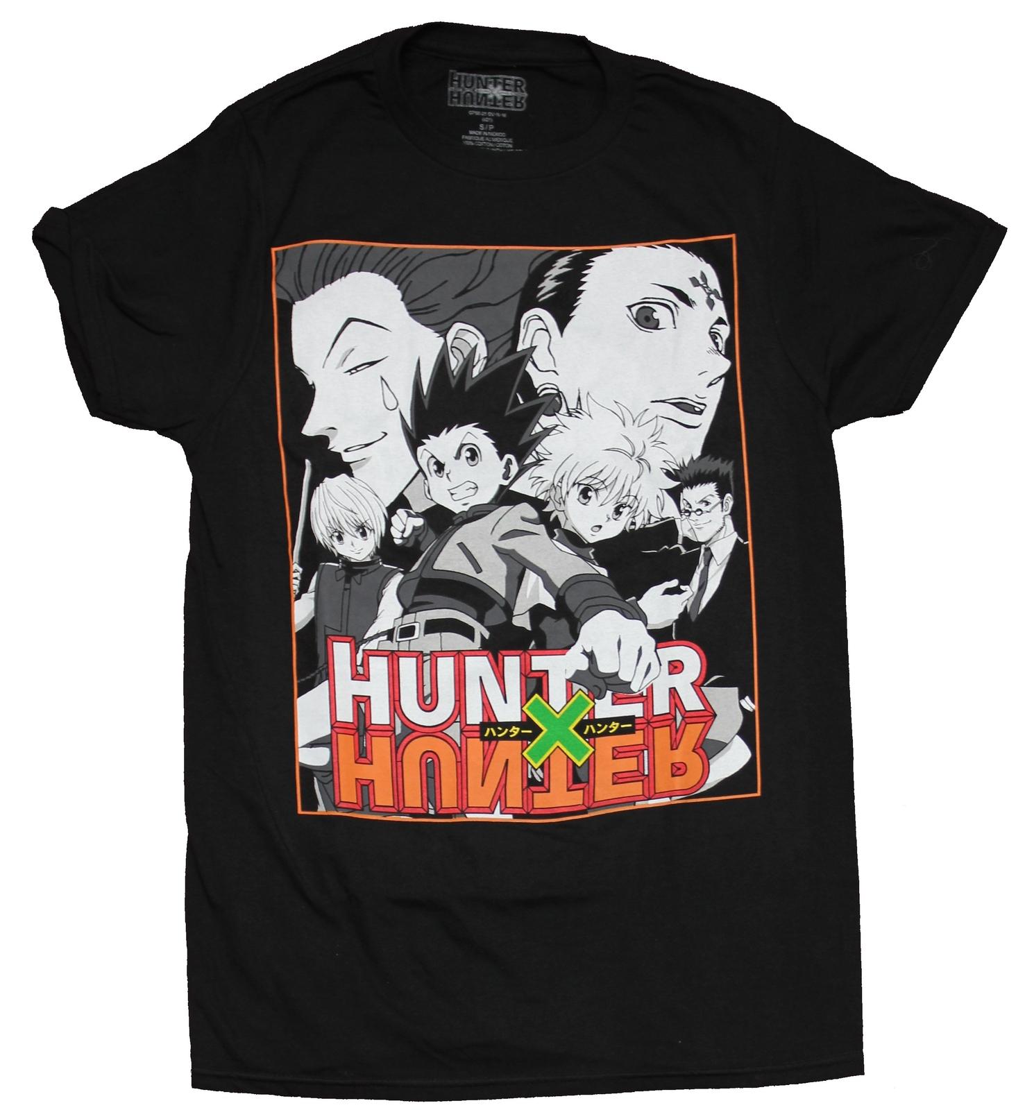 Hunter X Hunter Mens T-Shirt - Boxed Group Over Color Logo S