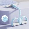 4/6-Tube Pedal Resistance Band with Handle Multifunction Tension Rope Yoga Sit-up Exercise Pedal Puller Men Women Home Gym Workout Equipment