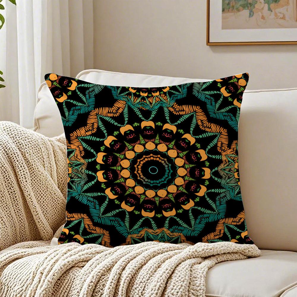 Colorful the splendid mandala flower Cushion Cover Pillowcase Antidustmite living Room Sofa Decor Cushion Room