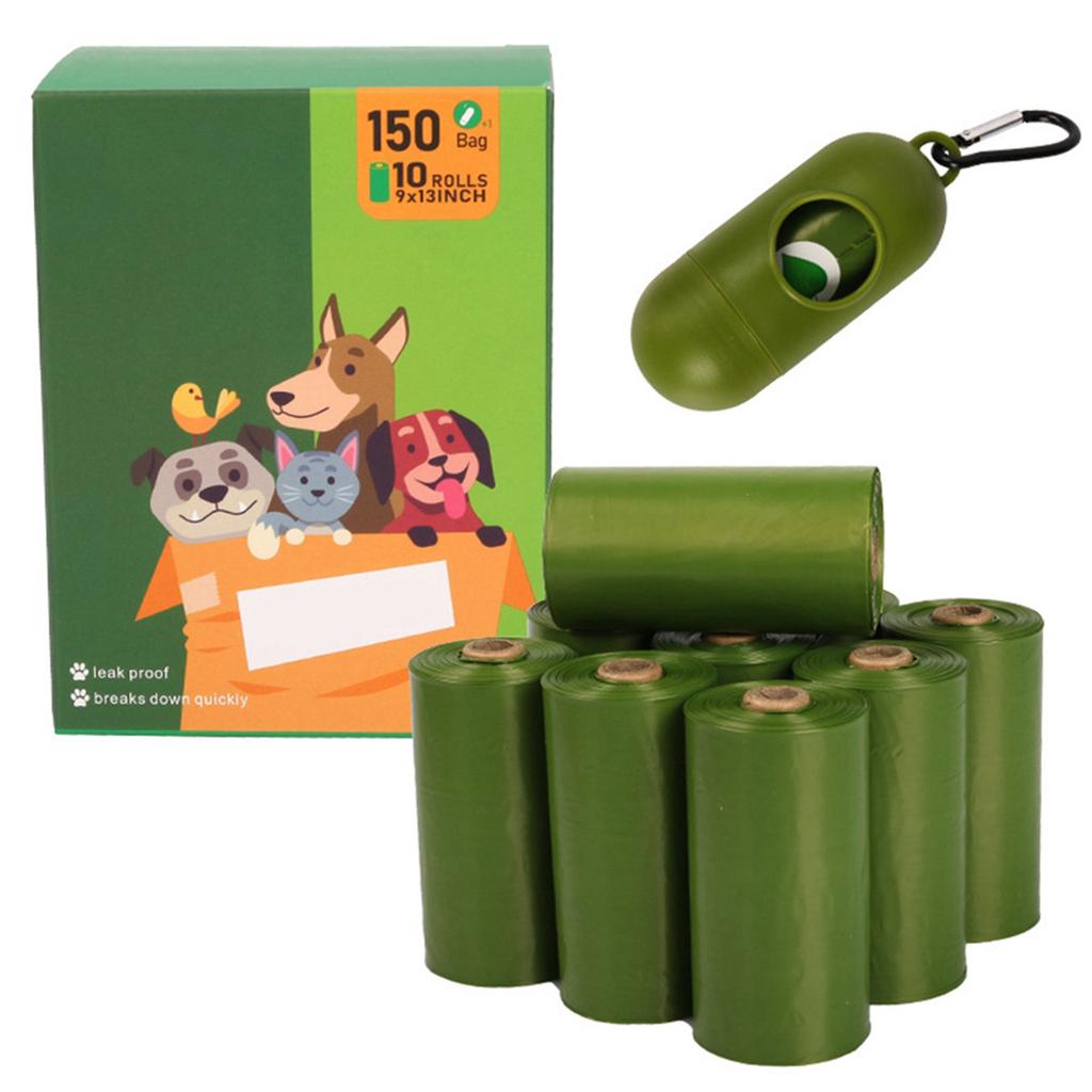 Biodegradables Dog Cat Pet Poop Bags Rolls Extra Thick Leak Proof Waste Refuse Cleaningup Bags For Outdoor Animals Walking And Travel With Allocator
