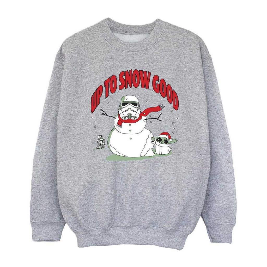 Star Wars The Mandalorian Girls Up To Snow Good Sweatshirt