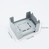 Outdoors Portable Solid Alcohol Fuel Folding Furnace Mini Picnic Burner Galvanized Iron Camping Stove Cooking Camping Equipment