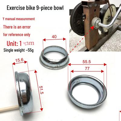 Reparatieset voor de trapas van een crosstrainer met negen kogellagers