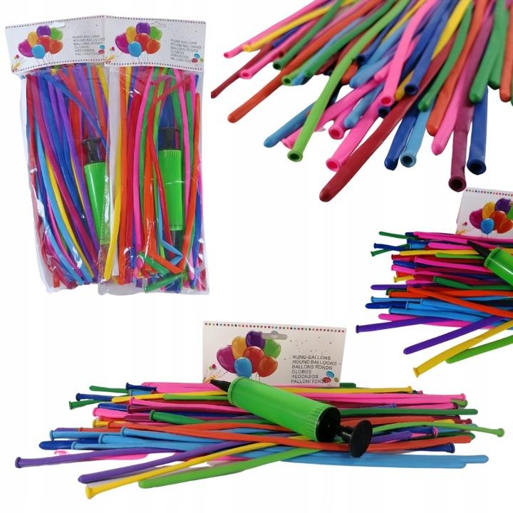 Modeling Balloons With Pump 50 Pieces Pump Set Durable Flexible