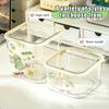 Press Type Desktop Trash Textured Transparent Plastic Waste Bins Mini Dustbin Office Supplies Storage Box Jewelry Organizer