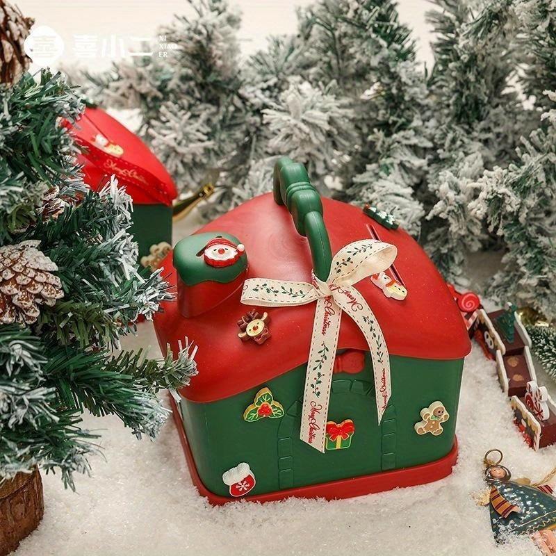 Christmas Storage Box Savings Tank Christmas Eve Apple Box Christmas Packaging New Year's Piggy Bank Storage Box Gift Box
