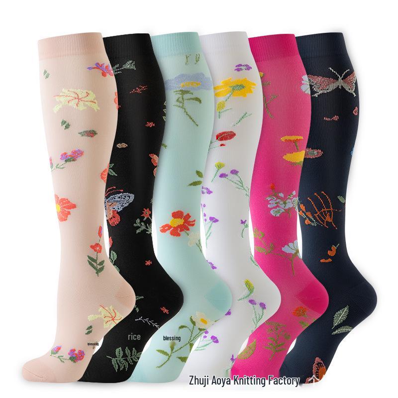 Cross-border Over-the-Knee Compression Yoga & Sport Socks Set