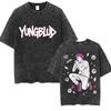 Washed Vintage Rocker Yungblud Graphic Tshirt Men Women Retro Rock Gothic Short Sleeve T Shirts Mens Casual Oversized Tshirts