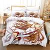3D Anime Sword God Domain Bedding Set Printed Bed Set With Pillowcase Bed Duvet Cover Soft Single Double Queen Super King Size