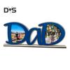 Father's Day Acrylic Photo Frame DIY PaPa Dad Letter Picture Frame Holder Table Sign Desktop Decoration Dad Grandpa Husband Birthday Festival Gift