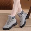 Keep Warm Women's Snow Boots Winter New Womens Shoes Plush High Top Cotton Shoes Lace Up Non Slip Boots for Women Wear Resistant